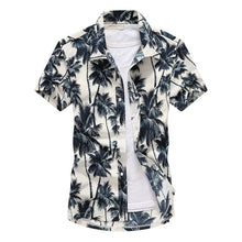 Load image into Gallery viewer, 2020 Fashion Mens Short Sleeve Hawaiian Shirt Fast drying Plus Size Asian Size M-5XL Summer Casual Floral Beach Shirts For Men