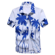 Load image into Gallery viewer, 2020 Fashion Mens Short Sleeve Hawaiian Shirt Fast drying Plus Size Asian Size M-5XL Summer Casual Floral Beach Shirts For Men