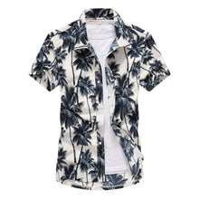 Load image into Gallery viewer, 2020 Fashion Mens Short Sleeve Hawaiian Shirt Fast drying Plus Size Asian Size M-5XL Summer Casual Floral Beach Shirts For Men