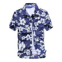 Load image into Gallery viewer, 2020 Fashion Mens Short Sleeve Hawaiian Shirt Fast drying Plus Size Asian Size M-5XL Summer Casual Floral Beach Shirts For Men