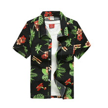 Load image into Gallery viewer, 2020 Fashion Mens Short Sleeve Hawaiian Shirt Fast drying Plus Size Asian Size M-5XL Summer Casual Floral Beach Shirts For Men