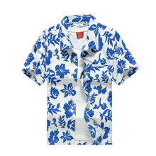 Load image into Gallery viewer, 2020 Fashion Mens Short Sleeve Hawaiian Shirt Fast drying Plus Size Asian Size M-5XL Summer Casual Floral Beach Shirts For Men