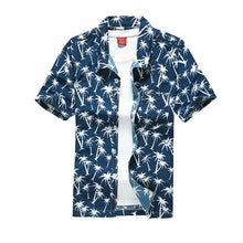 Load image into Gallery viewer, 2020 Fashion Mens Short Sleeve Hawaiian Shirt Fast drying Plus Size Asian Size M-5XL Summer Casual Floral Beach Shirts For Men